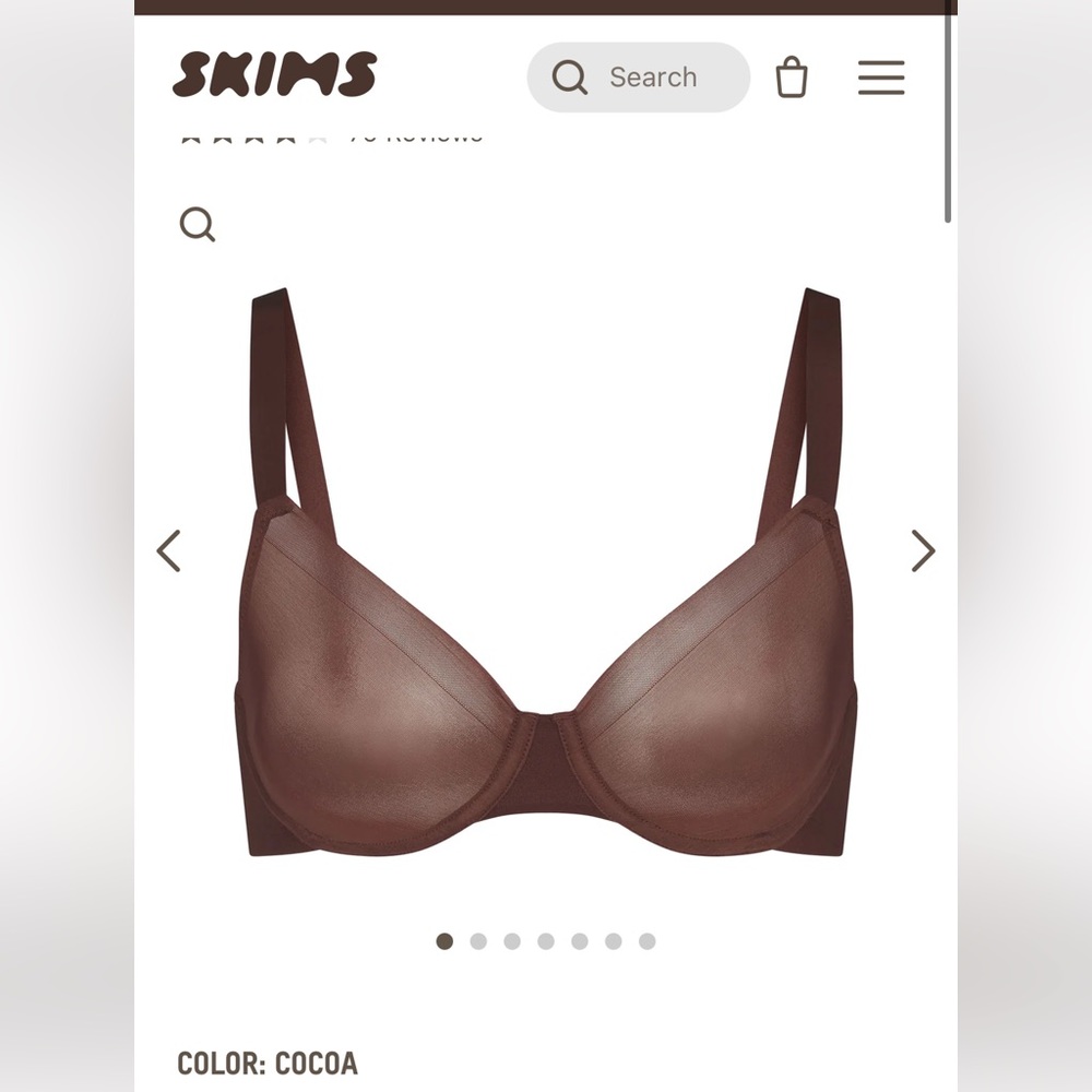 SKIMS Demi unlined no show molded bra